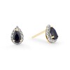 Thumbnail Image 0 of 9ct Yellow Gold Sapphire Pear Stud Earrings