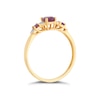 Thumbnail Image 2 of 9ct Yellow Gold Treated Ruby & Diamond Ring