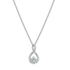 Thumbnail Image 0 of Sterling Silver Figure of 8 Cubic Zirconia Pendant