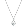 Thumbnail Image 1 of Sterling Silver Figure of 8 Cubic Zirconia Pendant