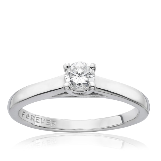 The Forever Diamond 9ct White Gold 0.25ct Diamond Ring