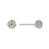 Thumbnail Image 1 of Sterling Silver 5mm Diamond Cut Knot Stud Earrings