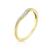 Thumbnail Image 2 of 9ct Yellow Gold Diamond Shaped Band