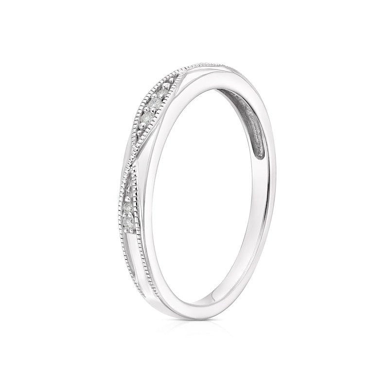 Main Image 2 of 9ct White Gold Vintage Diamond Ring