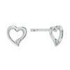 Thumbnail Image 1 of Sterling Silver Heart Earrings