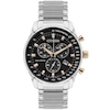 Thumbnail Image 1 of Citizen Eco-Drive Men's Stainless Steel Chronograph Black Dial Watch