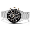 Thumbnail Image 3 of Citizen Eco-Drive Men's Stainless Steel Chronograph Black Dial Watch