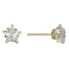 9ct Yellow Gold Cubic Zirconia Star 6mm Stud Earrings
