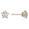 Thumbnail Image 1 of 9ct Yellow Gold Cubic Zirconia Star 6mm Stud Earrings