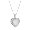Thumbnail Image 1 of 9ct White Gold Diamond Set Heart Locket 18"