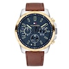 Thumbnail Image 1 of Tommy Hilfiger Men's Brown Leather Strap Watch