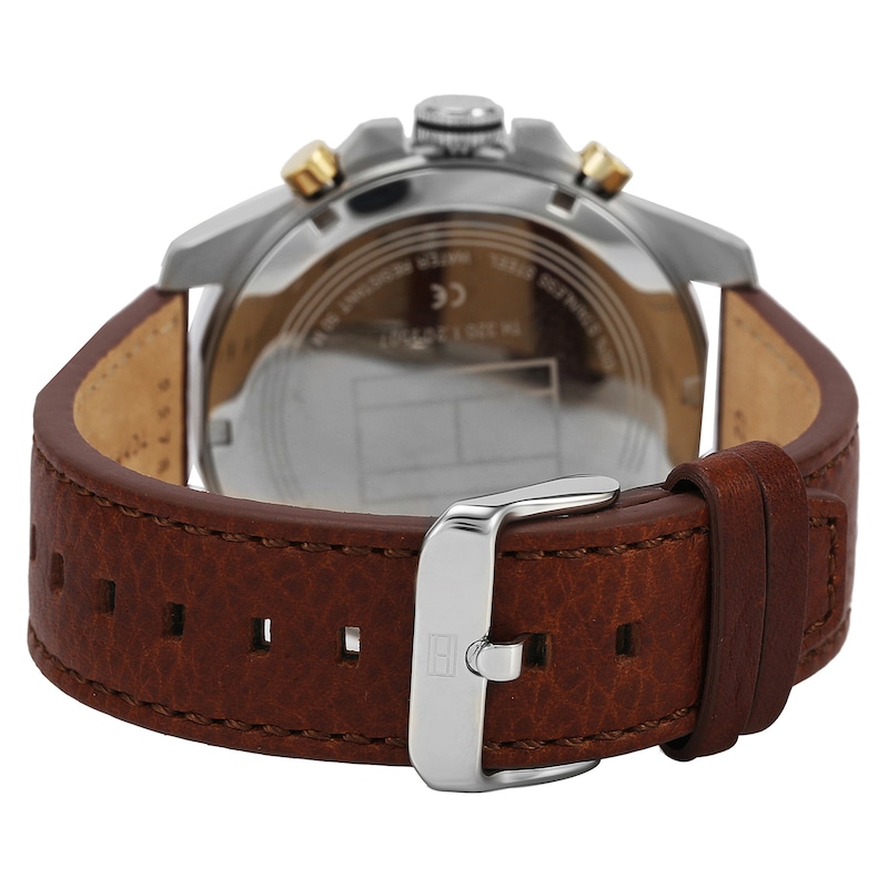 Tommy Hilfiger Men's Brown Leather Strap Watch