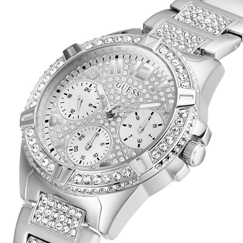 Main Image 4 of Guess Glitz Ladies' Crystal Dial Stainless Steel Bracelet Watch