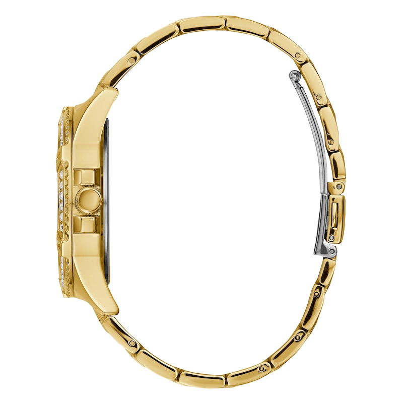 Main Image 2 of Guess Glitz Ladies' Gold Tone Crystal Dial Gold Tone Bracelet Watch