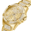 Thumbnail Image 4 of Guess Glitz Ladies' Gold Tone Crystal Dial Gold Tone Bracelet Watch