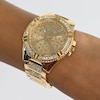 Thumbnail Image 9 of Guess Glitz Ladies' Gold Tone Crystal Dial Gold Tone Bracelet Watch