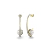 Thumbnail Image 1 of Guess Gold Tone MOP Detail & Crystal Hoop Earrings