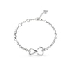 Thumbnail Image 1 of Guess Silver Tone Mon Amour Two Hearts Bracelet