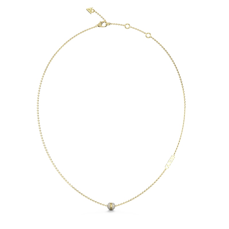 Main Image 1 of Guess Gold Tone Crystal Bead Necklace