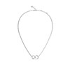 Thumbnail Image 1 of Guess Silver Tone Mon Amour Two Hearts 16-18" Necklace