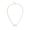 Thumbnail Image 1 of Guess Gold Tone Mon Amour Two Hearts 16-18" Necklace