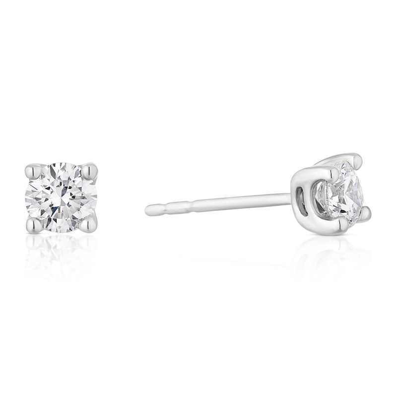 Main Image 1 of 9ct White Gold 0.50ct Lab Grown Diamond Earrings