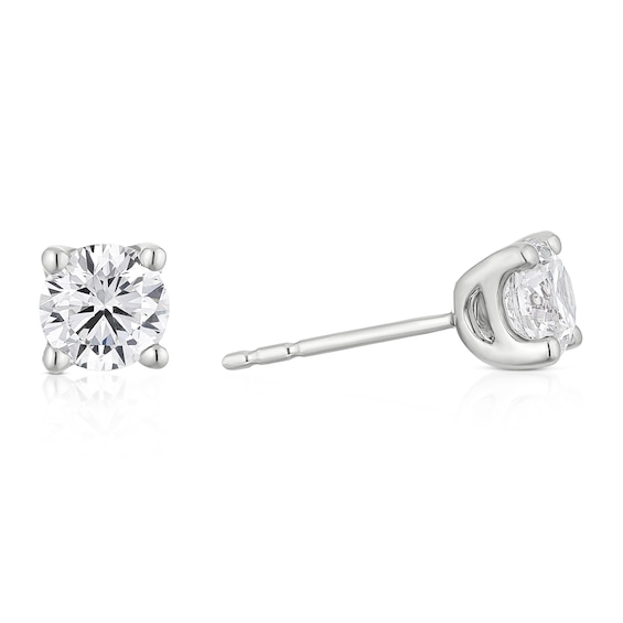9ct White Gold 1ct Lab Grown Diamond Earrings