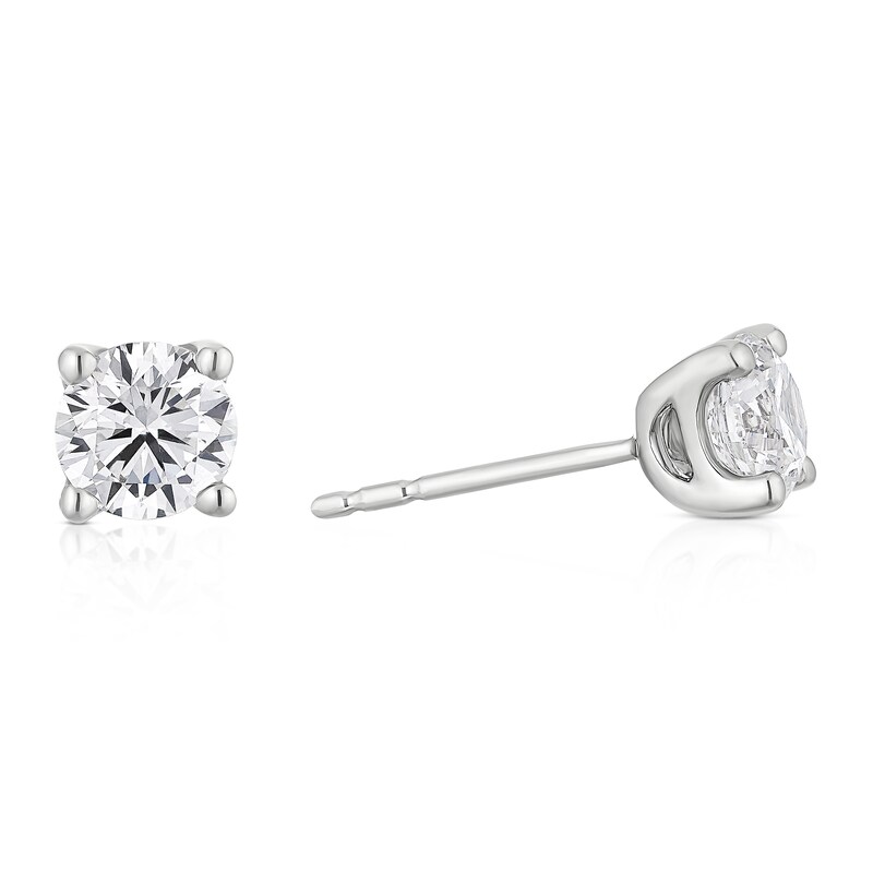 Main Image 1 of 9ct White Gold 1ct Lab Grown Diamond Earrings