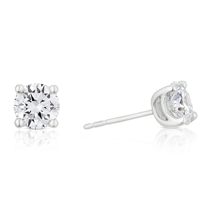 Main Image 1 of 9ct White Gold 1.50ct Lab Grown Diamond Earrings