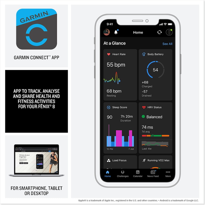 Main Image 5 of Garmin Fēnix® 8 Amoled 47mm Smart Watch