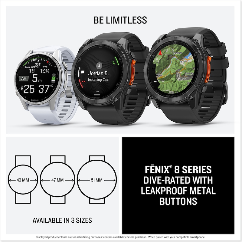 Main Image 6 of Garmin Fēnix® 8 Amoled 47mm Smart Watch