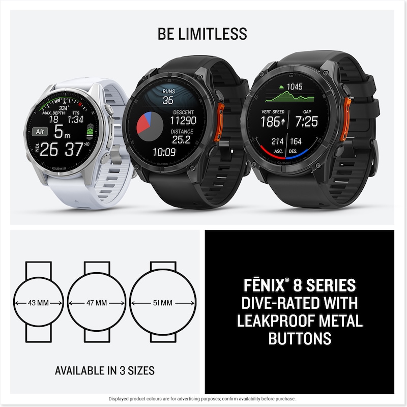 Main Image 7 of Garmin fēnix® 8 Amoled 43mm Smartwatch