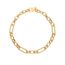 Hot Diamonds X Tasha Ghouri 9ct Gold Plated Statement Link Bracelet