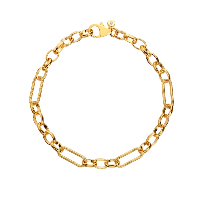 Main Image 1 of Hot Diamonds X Tasha Ghouri 9ct Gold Plated Statement Link Bracelet
