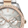 Thumbnail Image 2 of Sekonda Ladies' Grey Chronograph Dial Two Tone Bracelet Watch