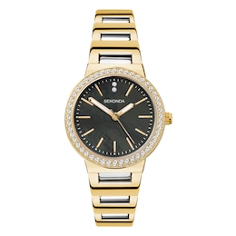 Sekonda Ladies' Grey Dial Two Tone Bracelet Watch