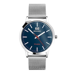 Sekonda Men's Blue Dial Mesh Strap Watch