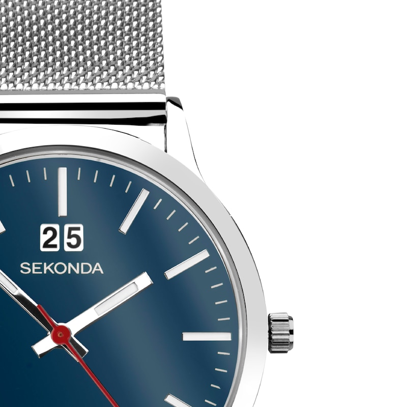 Main Image 2 of Sekonda Men's Blue Dial Mesh Strap Watch