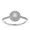 Thumbnail Image 1 of 9ct White Gold 0.40ct Diamond Round Double Halo Ring
