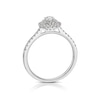 Thumbnail Image 3 of 9ct White Gold 0.40ct Diamond Round Double Halo Ring