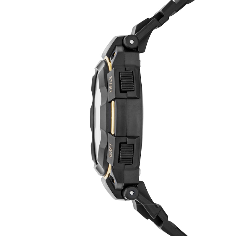 Main Image 2 of Skechers Ruhland Men's Yellow Detail Digital Dial Black Nylon Strap Watch
