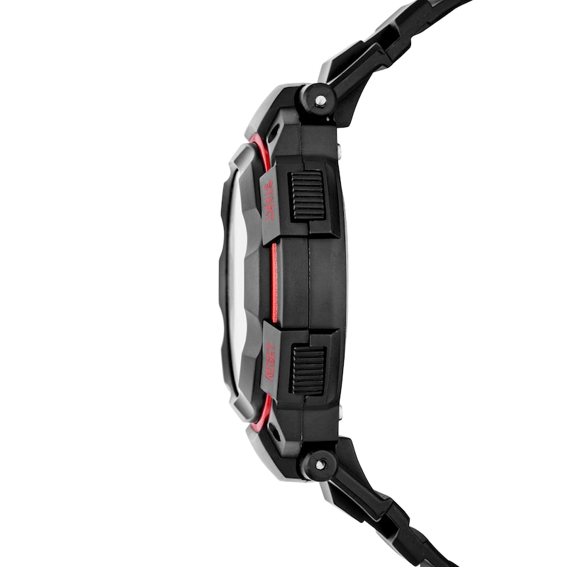 Main Image 2 of Skechers Ruhland Men's Red Detail Black Plastic Strap Watch