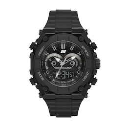 Skechers El Segundo Men's Chronograph Dial Black Plastic Strap Watch