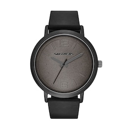 Skechers Admore Men's Black Dial Black Silicone Strap Watch