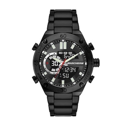 Skechers Agnew Men's Dual Chronograph Digital Dial Black Bracelet Watch