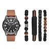 Thumbnail Image 1 of Skechers Men's Black Dial Brown Strap Watch With 4 Matching Bracelets