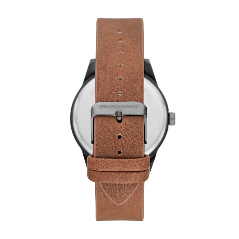 Main Image 3 of Skechers Men's Black Dial Brown Strap Watch With 4 Matching Bracelets