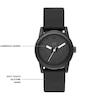 Thumbnail Image 3 of Skechers Rosecrans Ladies' All Black Silicone Strap Watch