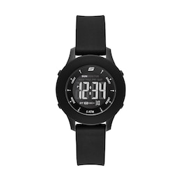 Skechers Rosecrans Ladies' Digital Dial Black Silicone Strap Watch