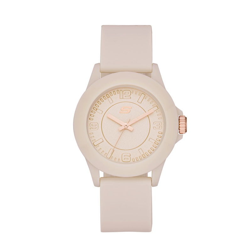 Main Image 1 of Skechers Rosecrans Ladies' All Baby Pink Silicone Strap Watch